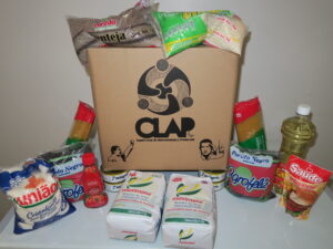 An example of a monthly food box issued by the Venezuelan government. Missionaries of the Sacred Heart, MSC Missions, Misioneros del Sagrado Corazon, MSCs in Venezuela, MSCs in Maracaibo, Maracaibo Venezuela, missionary work in Venezuela, MSCs in Caracas, missionary work in Caracas, missionary work in Maracaibo, Fr Michael O’Connell MSC, Fr Michael O’Connell Cork, Fr John Jennings MSC, Venezuela crisis